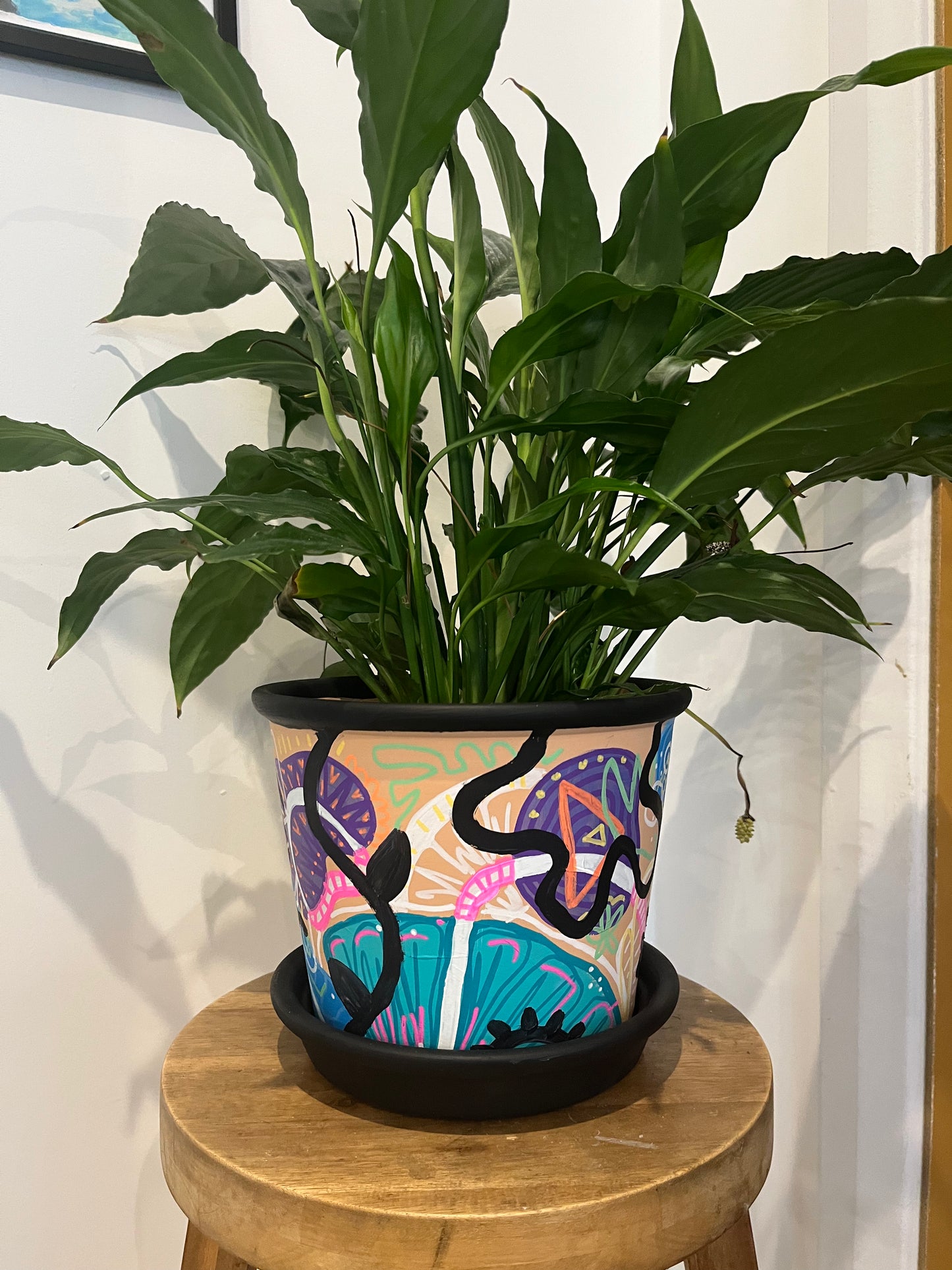 I Wet My Plants – Playful Pot & Saucer Duo [15cm]