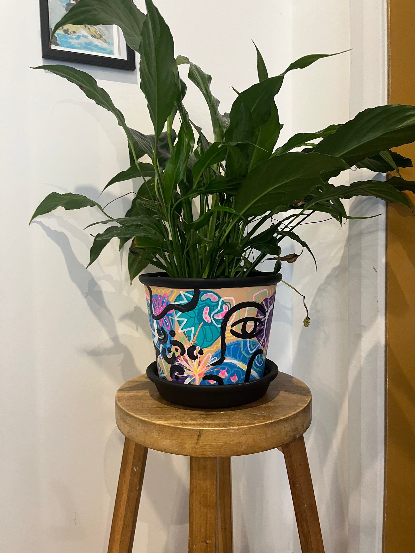 I Wet My Plants – Playful Pot & Saucer Duo [15cm]