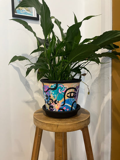 I Wet My Plants – Playful Pot & Saucer Duo [15cm]