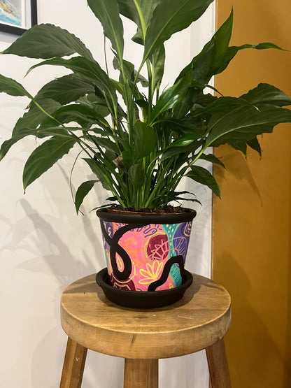 I Wet My Plants – Playful Pot & Saucer Duo [12cm]